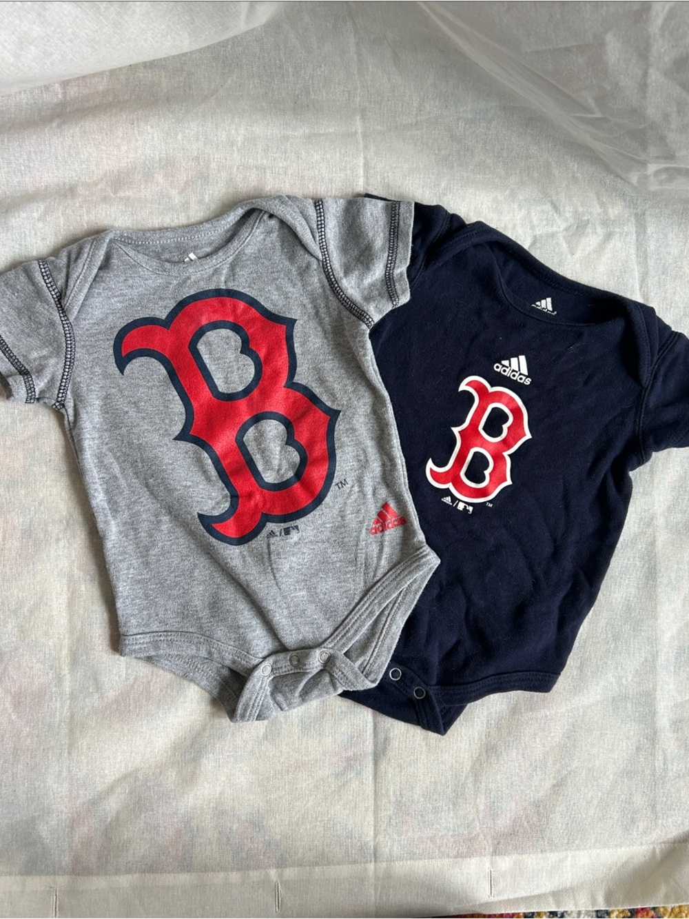 Boston Red Sox Adidas Baby adidas Baby Onesie Duo - 12mo